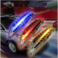 Solar LED Warning Lamp Anti-Theft Anti-Collision Warning Lamp Side Lights Marker Turn Signal Light 2PCS
