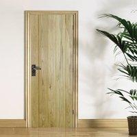 Solid Rustic Oak Button Bead Ledged Door