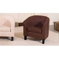 sorrento tub chair dark brown