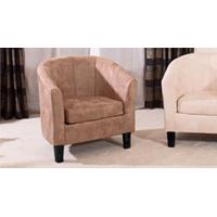 Sorrento tub chair medium brown