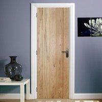 Solid Rustic Oak Button Bead Framed and Ledged Door