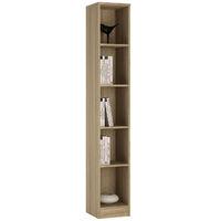 Sonama Oak Tall Narrow Bookcase