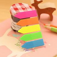 solid color arrow design self stick notes1 pcs