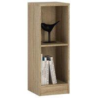 Sonama Oak Low Narrow Bookcase