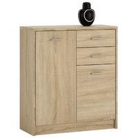 sonama oak 2 door 2 drawer cupboard