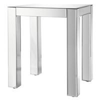 solitaire mirrored side table