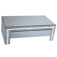 Solano Smoke Glass Coffee Table With 1 Drawer