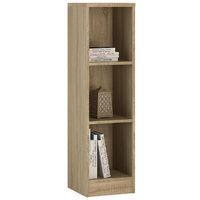 sonama oak medium narrow bookcase