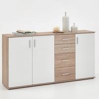 Sophia Wooden Large Sideboard In Canadian Oak And White