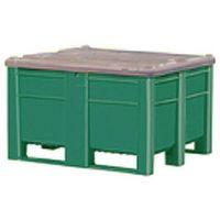 solid dolav pallet box 1200 x 1000 x 740 mm grey lid