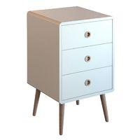 soft line 3 drawer bedside