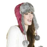 Socks Uwear® Womens Faux Fur Trim Trapper & Warm Mitts Winter Thermal Set