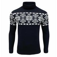 Soul Star Men\'s Boatsman Nordic Roll Neck Jumper Navy