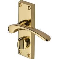 Sophia Privacy Door Handle (Set of 2) Finish: Polished Brass