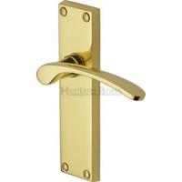 Sophia Lever Latch (Set of 2) Size: 11.9 cm H x 4 cm W, Finish: Polished Brass