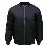 soul star ma 1 mens bomber retro casual mod security jacket coat black