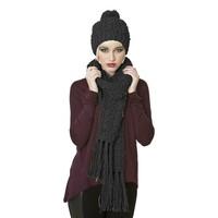 Socks Uwear® Ladies Knitted Fashion Winter Beanie Hat And Scarf Set Maude
