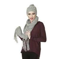 Socks Uwear® Ladies Knitted Fashion Winter Beanie Hat And Scarf Set Maude