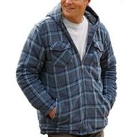 Socks Uwear® Mens Dundee Country Clothing Fleece Lined Fleece Coat Blue-Sky 2XL
