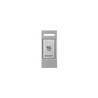 Sony USM16CA1 16 GB Dual Connector MicroVault High Speed USB 3.1 Flash Memory Drive - Silver