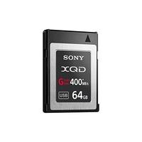 Sony 64GB XQD Flash Memory Card with USB Adaptor - G Series ( Read 400MB/s and Write 350MB/s) - QDG64A