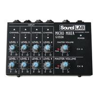 soundlab 4 channel stereo microphone mixer