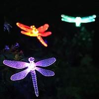 Solar Color-Changing Dragonfly Garden Stake Light