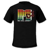 Sound and Music Activated Spectrum VU Meter EL Visualizer T-shirt (2AAA)