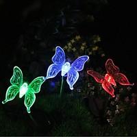 Solar Color-Changing Butterfly Garden Stake Light