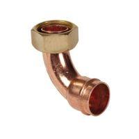 Solder Ring Bent Tap Connector (Dia)15mm Pack of 2