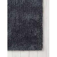 soft luxurious charcoal grey shaggy rug 100x150