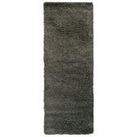 soft charcoal black shaggy rug 4cm shaggy 60x230