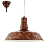 Somerton 1 Coppery Steel Pendant Light