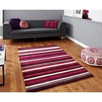 soft hand carved luxurious purple striped rug 2022 phoenix 150cm x 230 ...