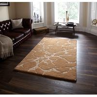 soft high quality beige cracked effect wool rugs sorrento 50 120cm x 1 ...
