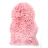Soft Fluffy Faux Fur Baby Pink Sheepskin 60x90