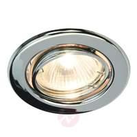 Soli rotatable recessed light in chrome