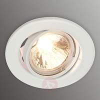 soli rotatable recessed light in white