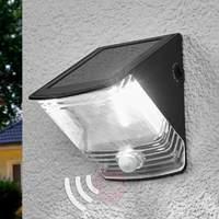 sol 04 solar led wall light with ip44 black