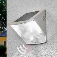 SOL 04 IP44 solar LED wall light, white