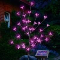 Solar LED flower shrub