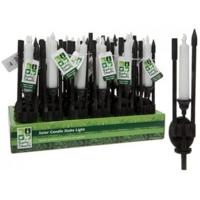 solar candle stake garden lights