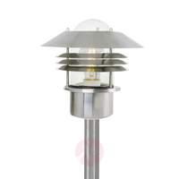 Solid stainless steel pathway lamp Vejers