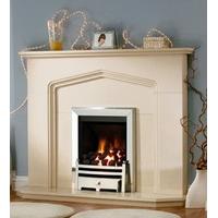 Southampton Perla Marble Fireplace With Gas Fire