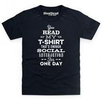 Social Interaction Kid\'s T Shirt
