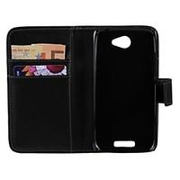 Solid Color PU Leather Full Body Protective Cover with Stand for HTC ONE S