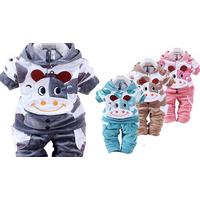 soft babies two piece cow outfit 4 colours