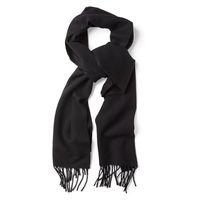 Solid Lambswool Scarf - Black
