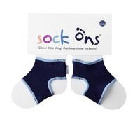 Sock Ons Keep Baby Socks On - Navy