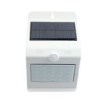 Solar Light Control Human Body Sensor Solar Wall Lamp 20 White 4 Warm White LED Touch Switch Lights